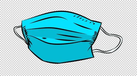 Covid Face Mask Vector Image Stock Illustration