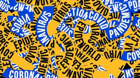 Covid headers Illustrazione stock