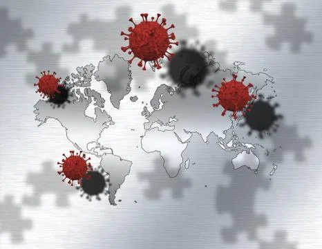 Covid molecules Stock Illustration