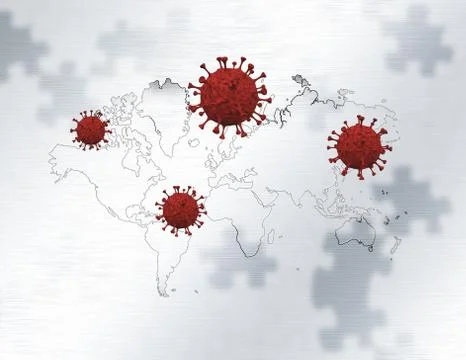 Covid molecules Stock Illustration