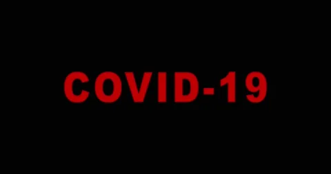 Covid Noise Text Red Flickering Damage Abstract Background Stock Footage 148567085