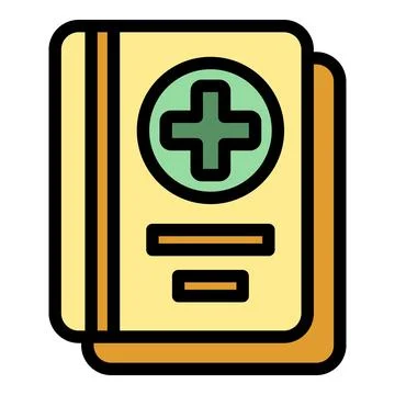 Covid pass icon vector flat Stock Illustration