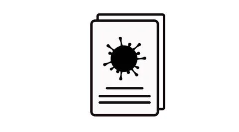 Covid Passport. Illustrazione stock