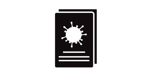 Covid Passport. Stock Illustration