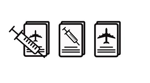 Covid Passport. Stock Illustration