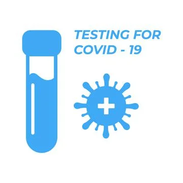 Covid pcr test vector icon. Stock Illustration