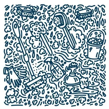 Covid quote -19 , inside the composition, hygienic promotion using, disinfection Stock Illustration