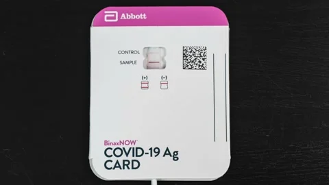 Covid Rapid Test Video stock 168110434