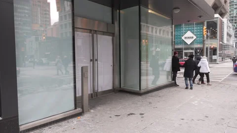 COVID recession devastates Toronto retail industry 库存影片 147971093