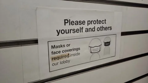 Covid sign 库存影片 242432814