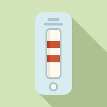 Covid test icon flat vector. Health system Stock Illustration