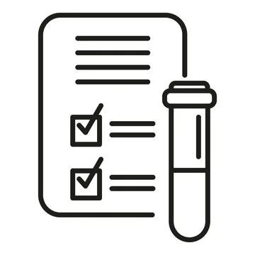 Covid test icon outline vector. Corona virus Stock Illustration