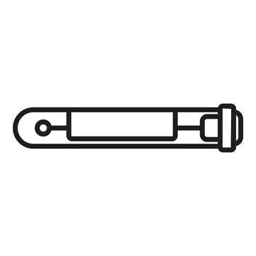 Covid test icon outline vector. Corona lab Illustrazione stock