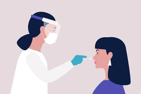 Covid test 스톡 일러스트