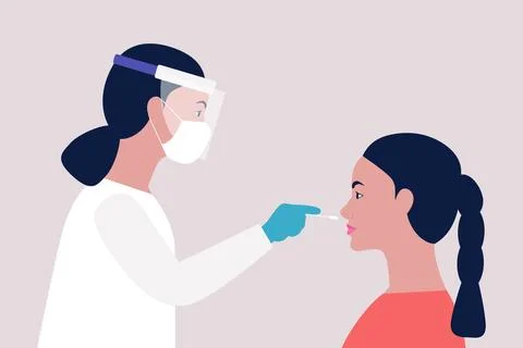 Covid test 스톡 일러스트