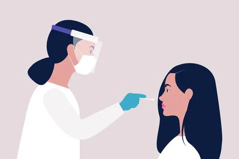 Covid test 스톡 일러스트