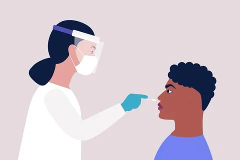Covid test 스톡 일러스트