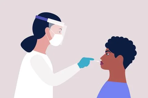 Covid test 스톡 일러스트