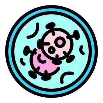 Covid test laboratory icon vector flat Stock Illustration