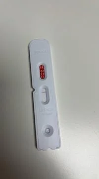 Covid test negative Stock Photos