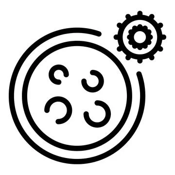 Covid test tool icon, outline style Stock Illustration