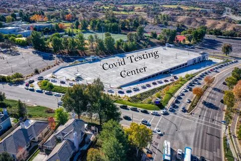 COVID Testing Center Stock Photos
