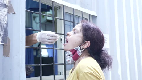 Covid testing in India. Stock Footage 170743673