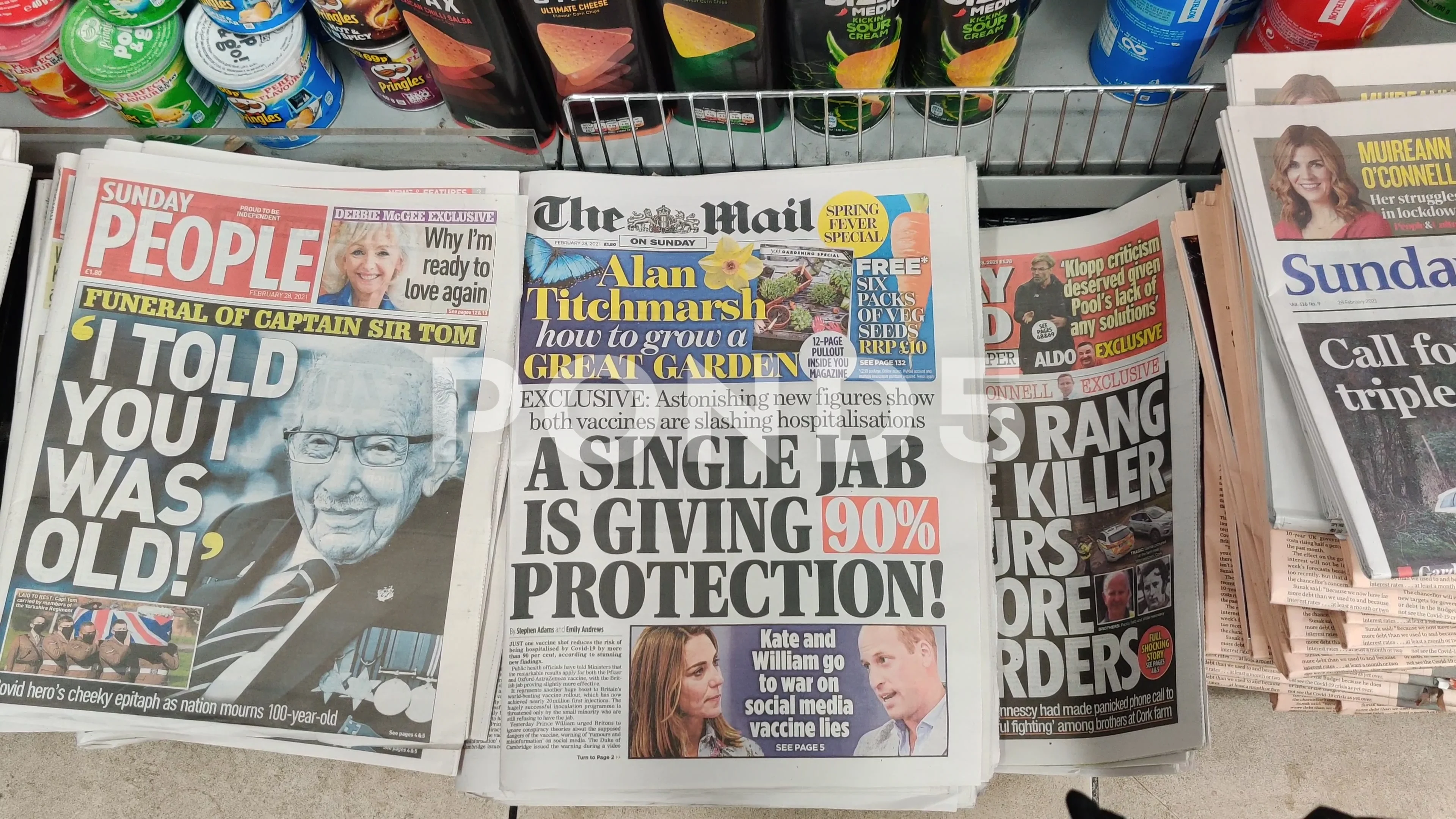Covid Vaccine News Headlines Uk 4k Stock Video Pond5
