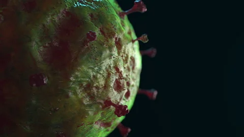 Covid virus bacterium 19 loop animation Stock-Footage 188765487