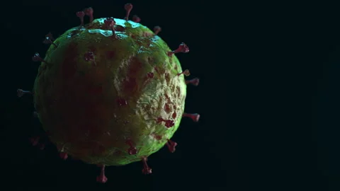 Covid virus bacterium 19 loop animation Stock Footage 188765599