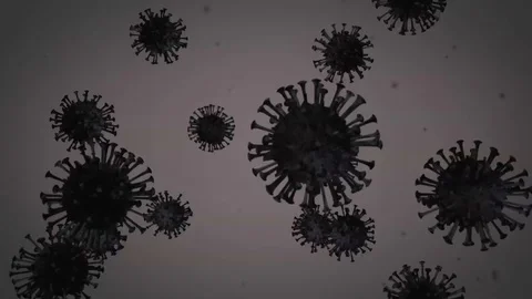 Covid Virus Dark Stock Footage 128976533