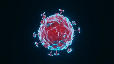 COVID VIRUS Seamless Loop 4k Stockbeeldmateriaal 149858760