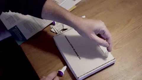 Covid19 antigen test 2 Stock Footage 147494954