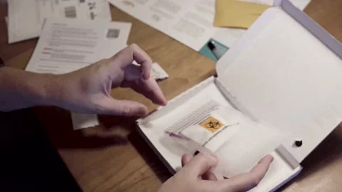 Covid19 antigen test 3 Stock Footage 147495216