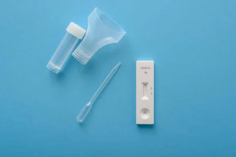 Covid19 antigen test kit Stock Photos