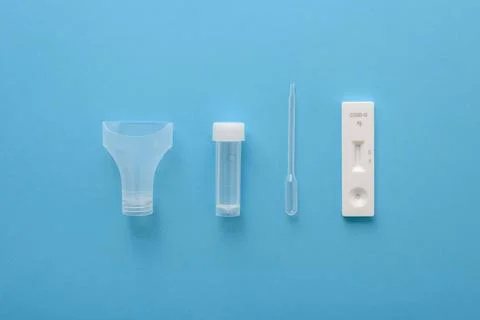 Covid19 antigen test kit Stock Photos