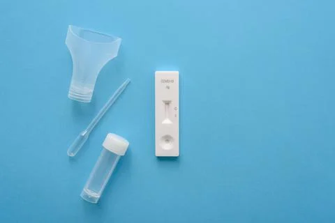 Covid19 antigen test kit Stock Photos