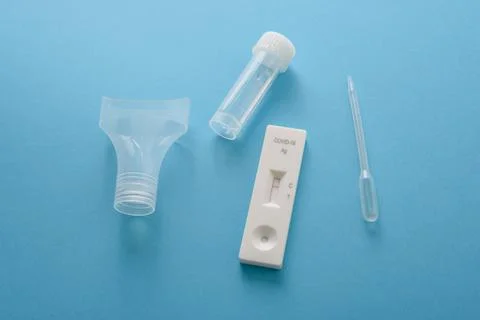 Covid19 antigen test kit Stock Photos