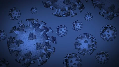 Covid19 Background Blue 4K 库存影片 134293968
