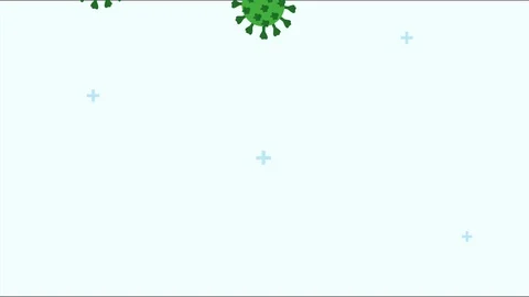 Covid19 pandemic particles pattern animation Video stock 127999142