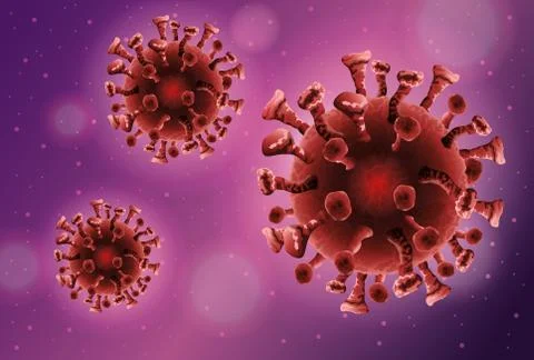 Covid19 pandemic particles pattern background Stock Illustration