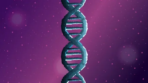 Covid19 pandemic particles pattern with dna molecule animated Stock Footage 132821836