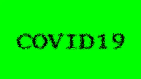 Covid19 smoke text effect green isolated background Stock Footage 138722893