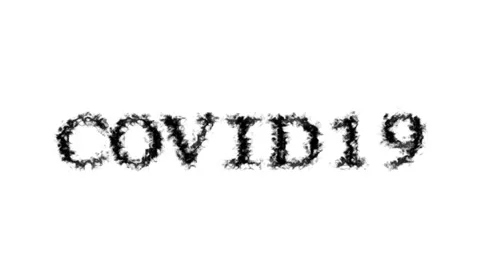 Covid19 smoke text effect white isolated background Stock Footage 138722896
