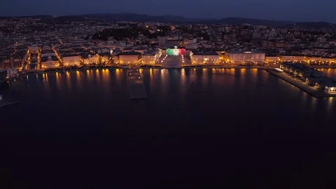 Covid19 Trieste april2020.11 Video stock 129318653
