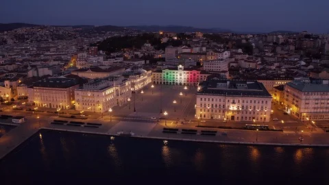 Covid19 Trieste april2020.12 Video stock 129318787