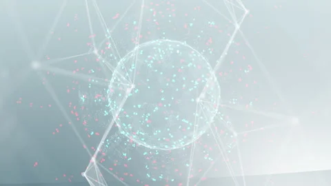 Covid19 virus computer graphic design animation. 4k ultra hd broadcast element. Stock Footage 168904802