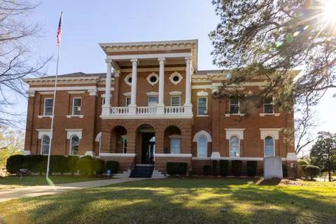 Covington County Courthouse in Collins, MS Stock Photos