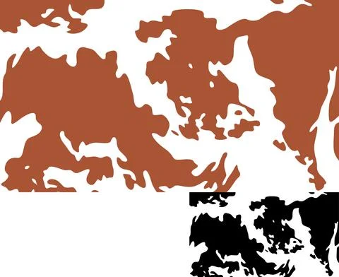 Cow background Stock Illustration