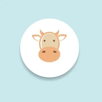 Cow Button Stock-Illustration